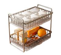 Estante de secado para taza, cesta de almacenamiento | Rust-proof Stainless Steel Small Dish Drying Rack With Drainage Tray Anti-Moisture Organizer For Tableware Plate Water Bottle Desktop Bedroom