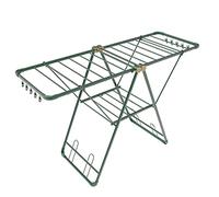 Estante de secado plegable portátil de aluminio ajustable para secadora de ropa, ahorra espacio, ideal para baño y balcón, solución de secado versátil con alas expandibles