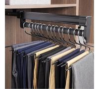 Estante de secado retráctil resistente, colgador de pantalones ajustable para armario, solución de secado de ropa que ahorra espacio