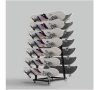 Estante de snowboard de pie resistente, organizador de almacenamiento de esquís, soporte de exhibición de monopatín para garaje/tienda, sostiene esquís, scooters y tablas de snowboard de manera