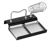 Estante de soldador con montaje de ranura segura para evitar el contacto accidental de la punta y promover prácticas de manejo más seguras