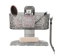 Estante de succión para baño, soporte para cosméticos, estante de pañuelos de baño con succión, diseño ventilado, estante de almacenamiento de pared, organizador de abrazadera sin taladro para champú