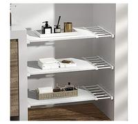 Estante de tensión ajustable, ahorro de espacio para cocina y baño, partición de bricolaje, 42 cm de ancho, 30-40 cm de largo, maximiza el espacio de almacenamiento, fácil instalación, diseño duradero