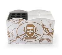 Estante de tijeras, peluquería, caja de corte de pelo, peluquero profesional, peineta de horquilla, caja de almacenamiento, accesorios de herramientas de estilo de peluquería blanco