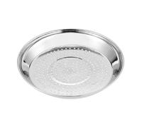 Estante de vapor de acero inoxidable profundo, cesta profesional para cocinar al vapor, bandeja de albóndigas a prueba de óxido, utensilios de cocina (32 cm, plateado)