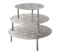 Estante de vapor para huevos para varios preparados de alimentos y resistente al calor con agujero hueco para patas (17 cm)