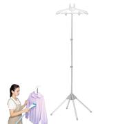 Estante de vapor para ropa portátil - soporte de vapor ajustable en altura con brazo de percha, soporte de ropa portátil | Soporte de vapor telescópico para sastres, lavandería, pr