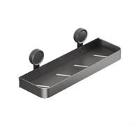 Estante de ventosa sin rastro para solución de almacenamiento de baño con diseño de drenaje inferior (40 cm)