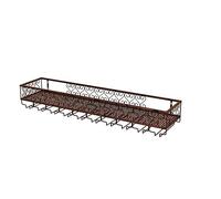 Estante de vino alto de metal montado en la pared, estante para botellas de vino, organizador plegable para colgar en la pared, colgador de exhibición de botellas de vino tinto para cocina, comedor,