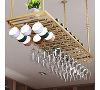 Estante de vino colgante de estilo industrial vintage con altura ajustable, soporte de vino de hierro forjado para decoración de restaurante de música, estante de almacenamiento de gabinete de vino,