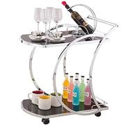 Estante de vino de 2/3 niveles, barra de metal, carrito de servir té de vino con vidrio templado, carrito móvil de herramientas, carrito de vino, carrito de agua, aperitivos, coche, hotel, restaurante