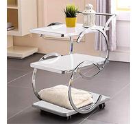 Estante de vino de 3 niveles barra de metal para servir té de vino con vidrio templado, carrito móvil de herramientas, carrito de agua de té, aperitivo, coche, hotel, restaurante, coche de entrega