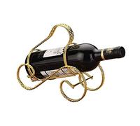 Estante de vino de hierro de estilo europeo para mostrador, soporte para botellas de vino retro, moderno, simple, para el hogar, portátil, moderno, minimalista, diseño para (color: bronce)
