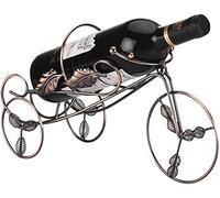 Estante de vino de hierro para encimera, decoración individual, soporte para botellas de vino, accesorios elegantes vintage para decoración del hogar (tamaño: 33,5 x 13,8 x 19,2 cm) (color: #3)