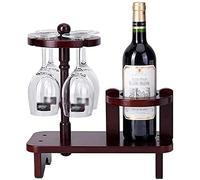 Estante de vino de madera para botellas de vino, soporte decorativo para colgar copas de cristal de música, estante para colgar artículos de bar, adorno para manualidades, estante de vino (color: C)