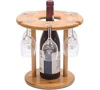 Estante de vino europeo de madera maciza | Adornos para copas de vino tinto | Estante colgante para copas | Estante de vino creativo al revés para el hogar A+ Vida interesante