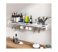 Estante De Vino Montado En La Pared Botellero Montado En La Pared con Soporte For Copa De Vino, Botellero Colgante Estilo Minimalista Moderno Botellero De Metal Comedor Cocina Sala De Estar Bar Gabin