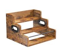 Estante de Whisky para establecimientos, Almacenamiento de Madera Vintage en 3 Niveles para jarabes para cocinar Whisky de Club, Estante de Botella para Bar