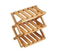 Estante de zapatos de madera - Organizador de ahorro de espacio de nivel plegable | Estante de zapatos de madera | for Family Students Adults Men Women Interior Office Study
