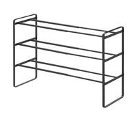 Estante de zapatos extensible de 3 niveles - l41-70 cm