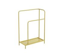 Estante del baño sobre el inodoro, Toallero de pie independiente, toallero suelo, estante almacenamiento for baño, ligero y elegante for, sin perforaciones, soporte for toallas(Gold)