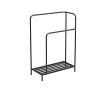Estante del baño sobre el inodoro, Toallero de pie independiente, toallero suelo, estante almacenamiento for baño, ligero y elegante for, sin perforaciones, soporte for toallas(Black)