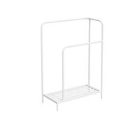 Estante del baño sobre el inodoro, Toallero de pie independiente, toallero suelo, estante almacenamiento for baño, ligero y elegante for, sin perforaciones, soporte for toallas(White)