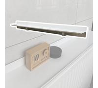 Estante delgado para cubierta de radiador, elegante solución de almacenamiento sobre radiador para organización y decoración de baño