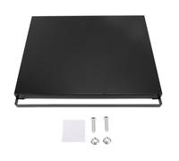 Estante deslizante para horno microondas de alta resistencia, bandeja organizadora extraíble, solución de almacenamiento duradera para encimera de acero al carbono para pequeños (Negra)