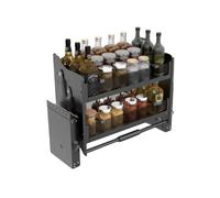 Estante Desplegable De 2 Niveles, Estante Desplegable Ajustable De Aleación De Aluminio, Elevación De Estantes Deslizantes Montados En La Pared, Capacidad De Carga Máxima De 15 Kg(500 cabinet)