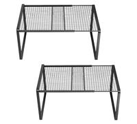 Estante divisor de armario de perfil delgado, práctica construcción de hierro para maximizar el espacio de almacenamiento vertical, estante de armario de hierro