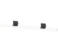 Estante Duravit Sivida, soporte diamante negro mate, 1200x115x35mm, SV74340BD180000, Color: Blanco Mate