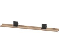 Estante Duravit Sivida, soporte diamante negro mate, 1200x115x35mm, SV74340BD550000, Color: Roble jaspeado