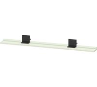Estante Duravit Sivida, soporte diamante negro mate, 1200x115x35mm, SV74340BDHH0000, Color: Verde pálido mate