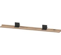 Estante Duravit Sivida, soporte diamante negro mate, 1280x115x35mm, SV74350BD550000, Color: Roble jaspeado