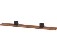 Estante Duravit Sivida, soporte diamante negro mate, 1280x115x35mm, SV74350BD790000, Color: Nogal mate