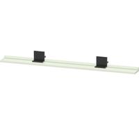 Estante Duravit Sivida, soporte diamante negro mate, 1280x115x35mm, SV74350BDHH0000, Color: Verde pálido mate