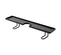 Estante encima del baño | Sin agujeros suspendido, drenaje fácil, contenedor | portaobjetos sobre lavabo baño, para casa, despensa tocador, armario, escritorio, dormitorio, lavandería Top Banco, Negro