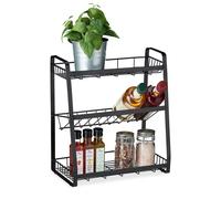 Estante especiero organizador de especias soporte para condimentos 3 niveles