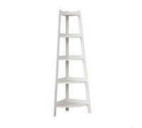 Estante Esquinero 5 Pisos Librero Escalera para estilo Industrial para Decoración Hogar Planta Libros Baño PVC 106x30cm