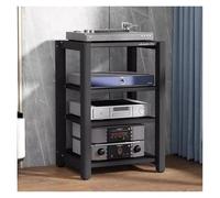 Estante esquinero de 4 niveles para consola de TV o unidad de video Sto reproductor de CD/DVD, estante para altavoz y amplificador de juegos, dispositivo de transmisión, nizer decoración moderna del