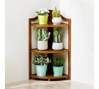 Estante esquinero de 5 niveles para plantas, estantería multiusos para sala de estar, oficina en casa y almacenamiento de cocina