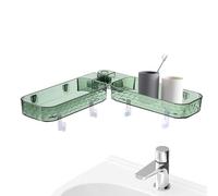 Estante esquinero de baño, soporte estable multifuncional, estantes flotantes de pared de baño, para fregadero, hogar, cocina, higiene, organización rutinaria, comodidad