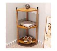 Estante esquinero de madera de 3 niveles para plantas, ideal para sala de estar, baño, cocina y funcional Sto Solut
