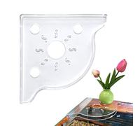 Estante esquinero para pecera, ahorro de espacio, moderno, impermeable, estante de almacenamiento de esquina sin borde para habitantes urbanos, amantes de las mascotas, propietarios de viviendas, sala