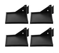 Estante esquinero para tienda de campaña, paquete de 4 soportes de almacenamiento de plástico negro para higrómetros y equipos, organizador que ahorra espacio para hidroponía y jardinería interior