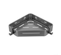 Estante esquinero que cumple con las expectativas de almacenamiento del lavabo del baño, diseño de acero al carbono con flujo de drenaje y posicionamiento de gancho deslizante