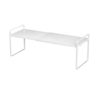 Estante expandible para gabinetes - Estante apilable para horno microondas, estante para impresora de escritorio | Estante organizador de estantes de almacenamiento para gabinetes, estante elevador aj
