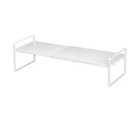 Estante expandible para gabinetes - Estante apilable para horno microondas, estante para impresora de escritorio | Estante organizador de estantes de almacenamiento para gabinetes, estante elevador aj