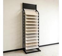 Estante Expositor de cerámica de 12 Niveles, Soporte Vertical de pie con estantes Inclinados, para vendedores minoristas en Salas de exposiciones (tamaño: 86 * 40 cm/33,9 * 15,7 Pulgadas)